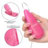 Tear Drop Bullet with Wired Remote Control 2.1in - Pink