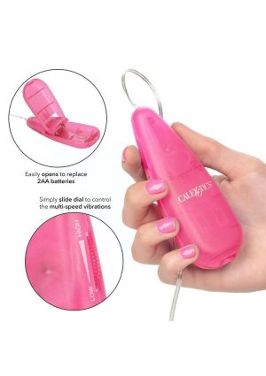 Tear Drop Bullet with Wired Remote Control 2.1in - Pink