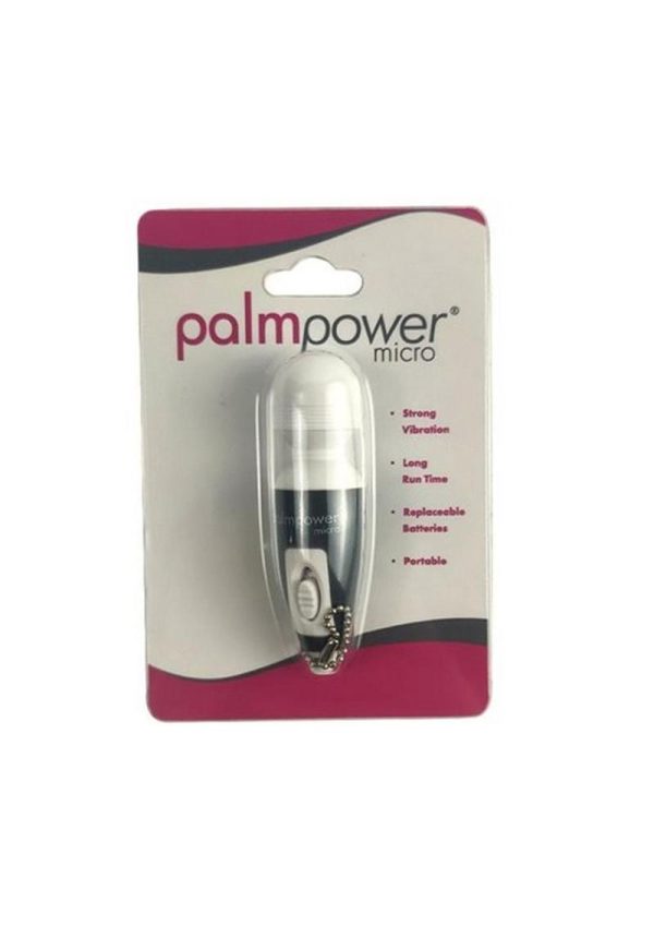 PalmPower Micro Wand Massager - Black/Pink