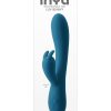 Inya Love Bunny Rechargeable Silicone Rabbit Vibrator - Teal