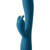 Inya Love Bunny Rechargeable Silicone Rabbit Vibrator - Teal