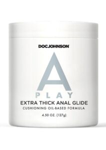 A-Play Extra Thick Anal Glide Cushioning Oil-Based Formula 4.5oz