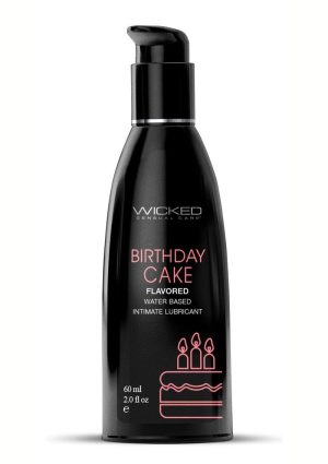 Wicked Aqua Water Based Flavored Lubricant Birthday Cake 2oz