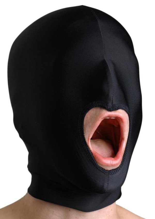 Strict Leather Premium Spandex Hood with Mouth Opening - Black