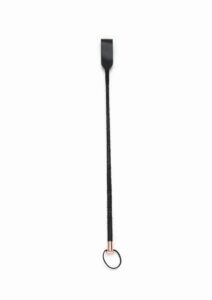 Secret Kisses Riding Crop - Black/Rose Gold