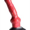 Creature Cocks Hell-Hound Canine Penis Silicone Dildo 7.5in - Red/Black