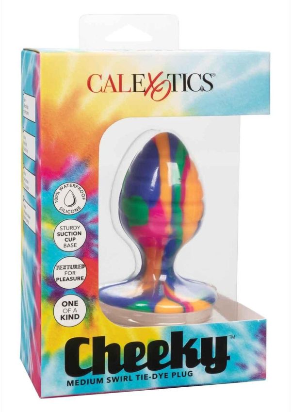 Cheeky Swirl Tie-Dye Silicone Plug Medium - Multicolor