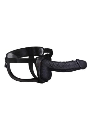 Erection Assistant Hollow Strap-On 8.5in - Black