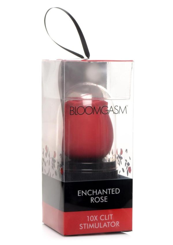 Inmi Bloomgasm Enchanted Rose Rechargeable Silicone 10X Clitoral Stimulator - Red