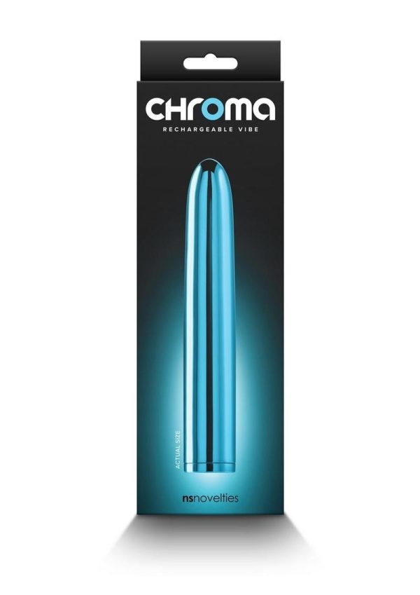 Chroma Classic Rechargeable Vibrator 7in - Teal