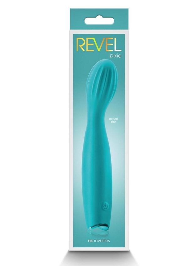 Revel Pixie Rechargeable Silicone G-Spot Vibrator - Teal