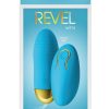 Revel Winx Rechargeable Silicone Bullet with Remote Control - Blue