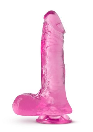 B Yours Plus Ram n` Jam Realistic Dildo with Balls 8in - Pink