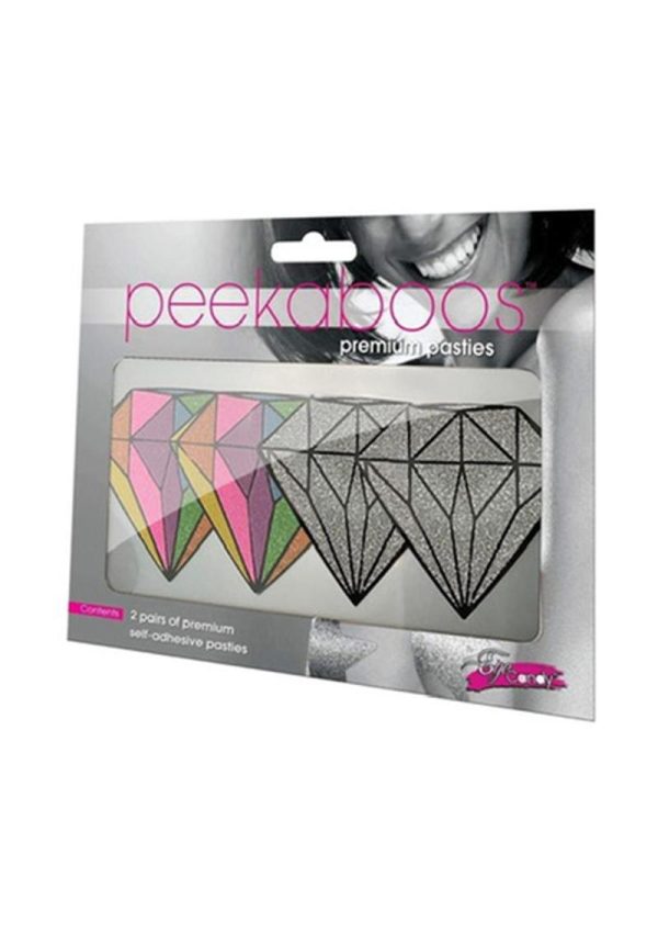 Peekaboos Diamonds Pasties - Rainbow