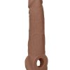 RealRock Realistic Penis Sleeve 9in - Caramel