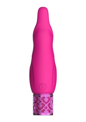 Royal Gems Sparkle Silicone Rechargeable Bullet - Pink