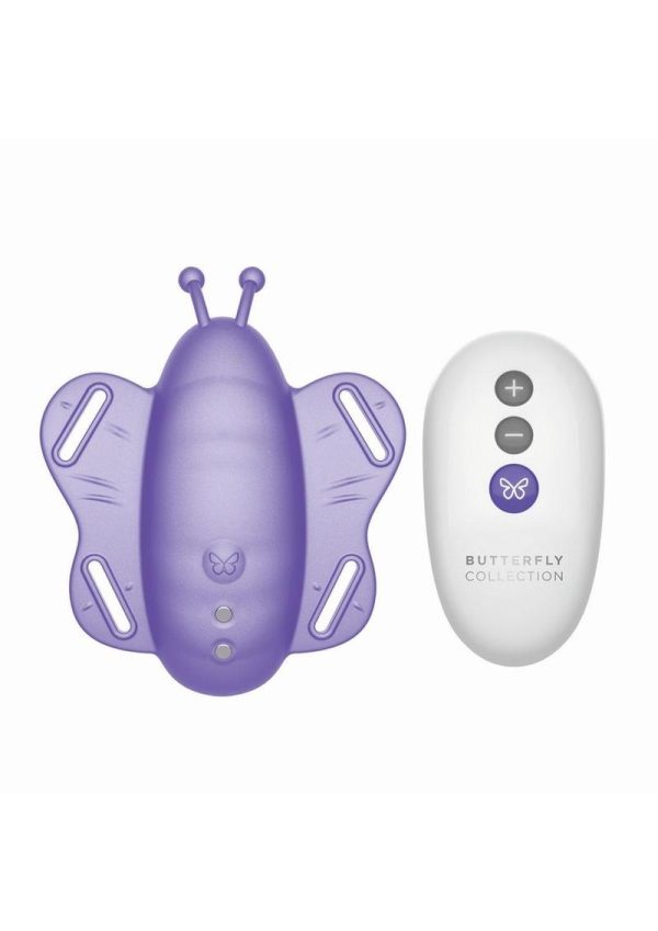 The Rabbit Company The Remote Control Butterfly Silicone Rechargeable Panty Vibe - Purple