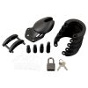 Silicone Chastity Cage - Black