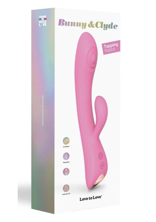 Bunny and Clyde Rechargeable Silicone Rabbit Vibrator - Pink Passion