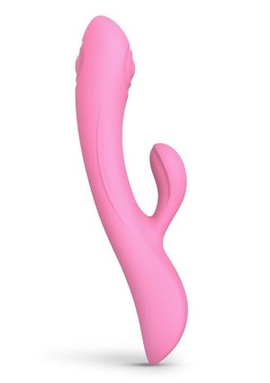 Bunny and Clyde Rechargeable Silicone Rabbit Vibrator - Pink Passion