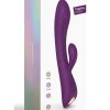 Bunny and Clyde Rechargeable Silicone Rabbit Vibrator - Purple Rain