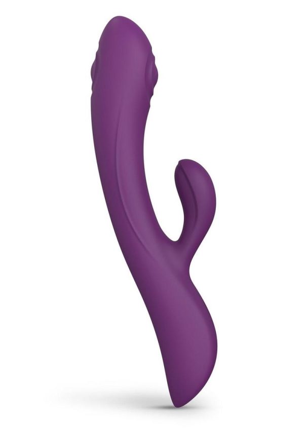 Bunny and Clyde Rechargeable Silicone Rabbit Vibrator - Purple Rain