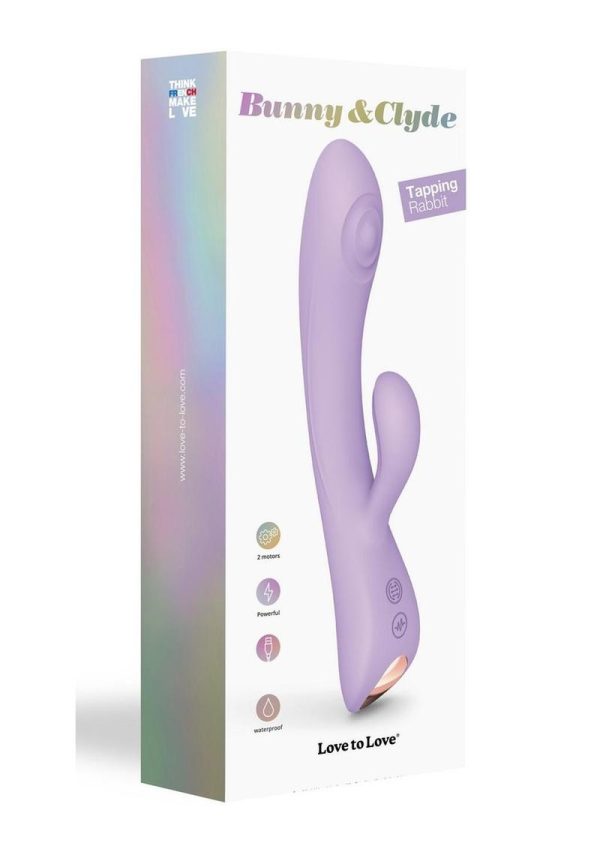 Bunny and Clyde Rechargeable Silicone Rabbit Vibrator - Viva Mauve