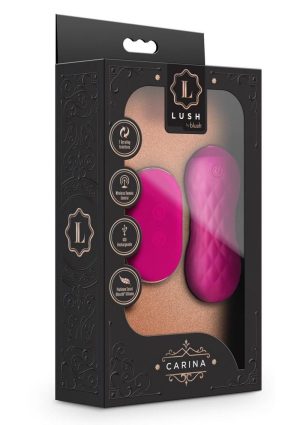 Lush Carina Rechargeable Silicone Vibrating Egg - Velvet Fuchsia