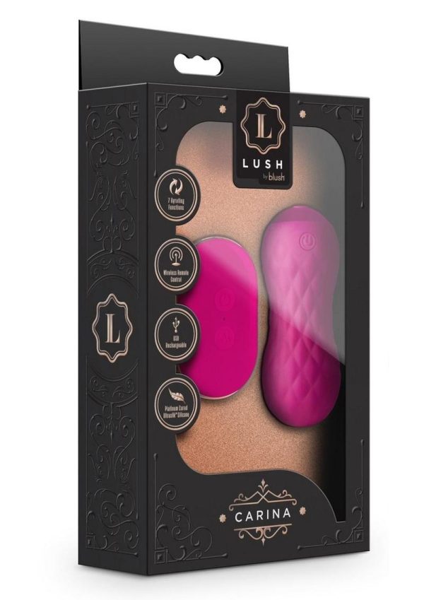 Lush Carina Rechargeable Silicone Vibrating Egg - Velvet Fuchsia