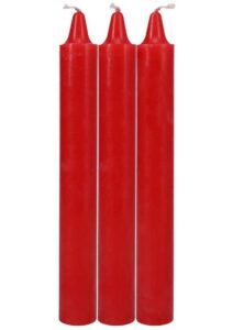 Doc Johnson Japanese Drip Candles - 3 Pack - Red