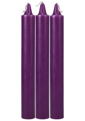 Doc Johnson Japanese Drip Candles - 3 Pack - Purple