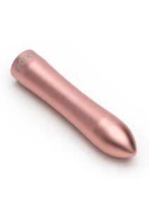 Doxy Bullet Rechargeable Aluminum Vibrator - Pink Gold