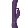 Vive Halo Rechargeable Silicone Ring Rabbit Vibrator - Purple