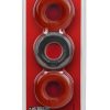 Hunkyjunk HUJ3 Silicone C-Rings (3 Pack) - Cherry/Tar