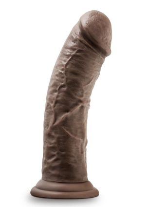 Dr. Skin Platinum Collection Dr. Shepherd Silicone Dildo with Suction Cup 8in - Chocolate