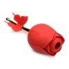 Inmi Bloomgasm Flutter Rose Rechargeable Silicone Sucking Rose with Butterfly Teaser - Red/Gold