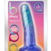 B Yours Morning Dew Dildo 5in Indigo - Blue/Aqua