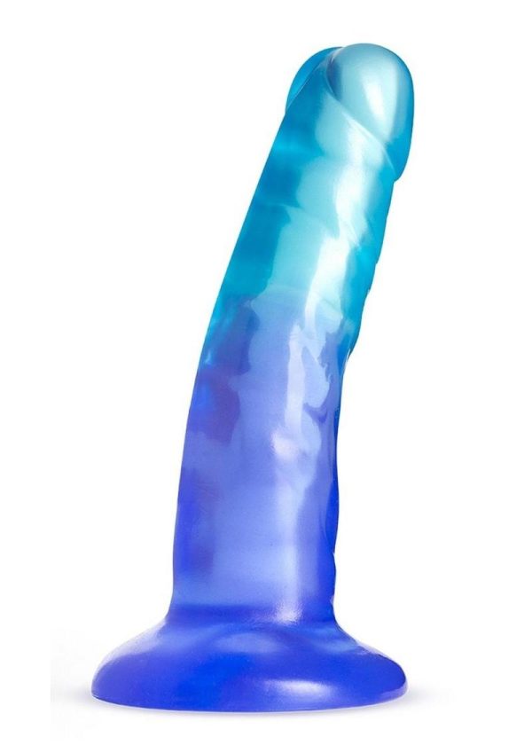 B Yours Morning Dew Dildo 5in Indigo - Blue/Aqua