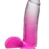 B Yours Sugar Magnolia Dildo 7in Fuschia - Pink/Clear