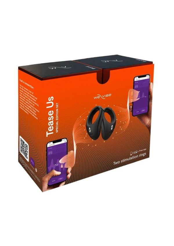 We-Vibe Tease Us Bond/Bond Stimulation Ring Special Edition Set - Black