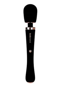 Bodywand Couture Rechargeable Silicone Wand Massager - Black/Rose Gold