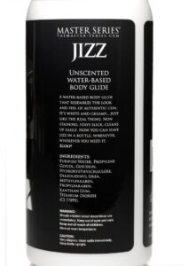 Master Series Jizz Unscented Water Based Lube 34oz