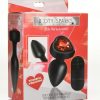 Booty Sparks 28X Rechargeable Silicone Vibrating Heart Anal Plug with Remote Control - Small - Red