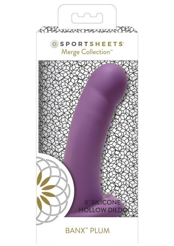 Banx Hollow Dildo 8in - Plum