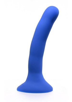 Please Silicone Dildo 5.25in - Blue