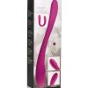 Inmi 7X Double Down Rechargeable Silicone Double Dildo with Remote Control - Purple