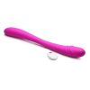 Inmi 7X Double Down Rechargeable Silicone Double Dildo with Remote Control - Purple