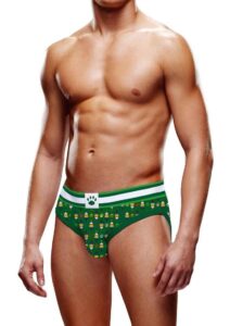 Prowler Christmas Tree Brief - Small - Green/Rainbow