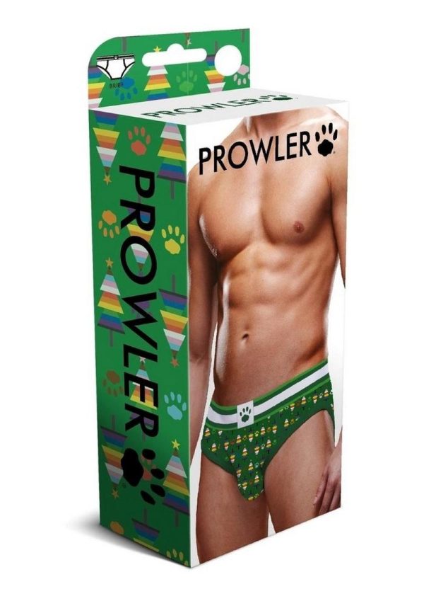 Prowler Christmas Tree Brief - XLarge - Green/Rainbow