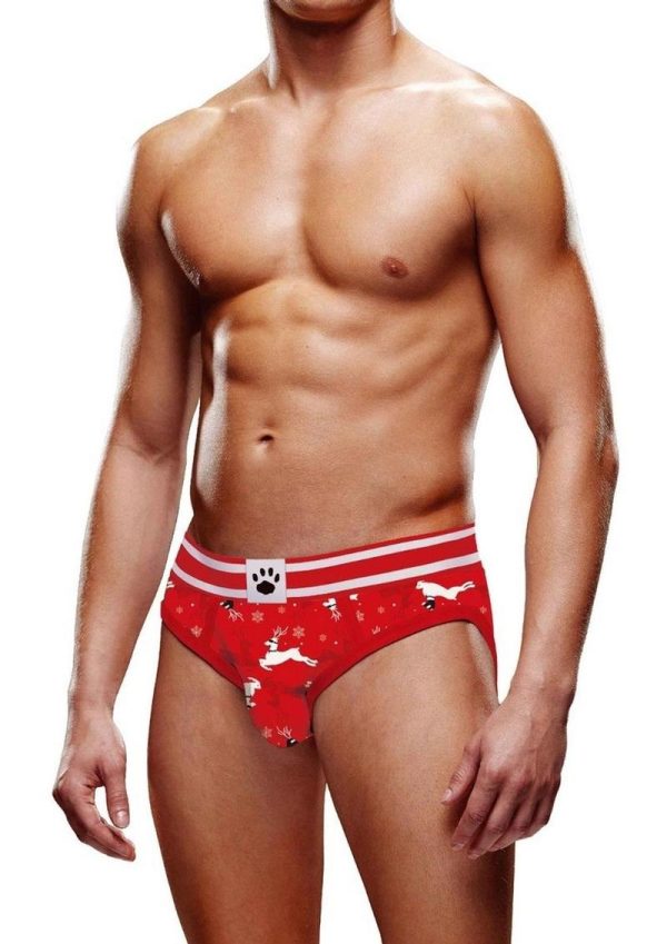 Prowler Reindeer Brief - Medium - Red/Black